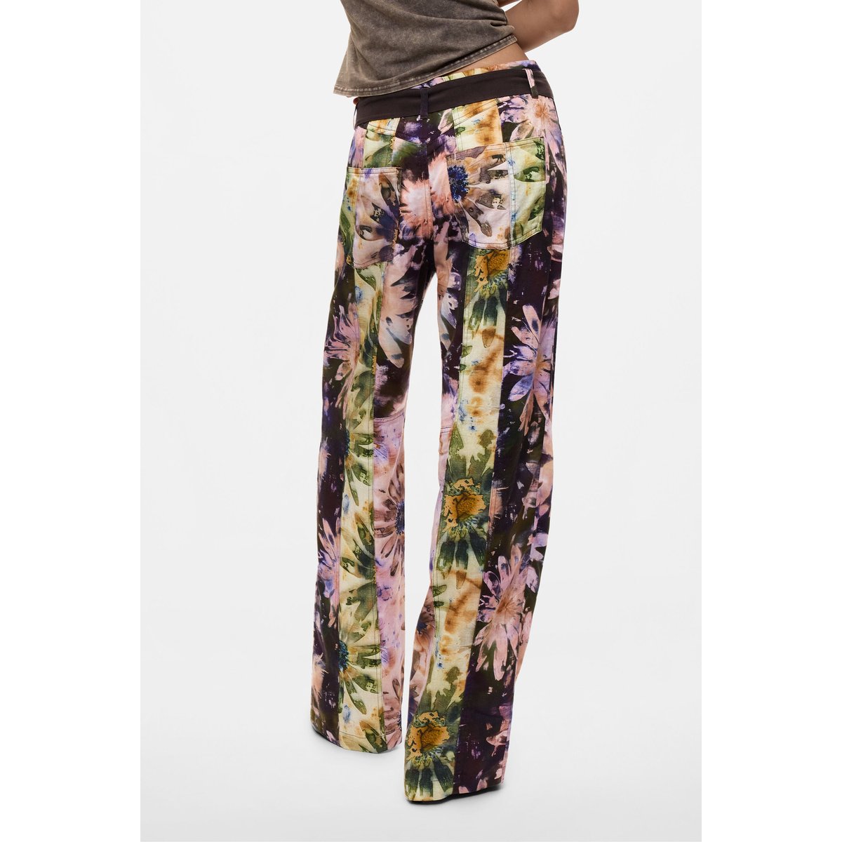 Pantalon long imprimé multicolore, DESIGUAL