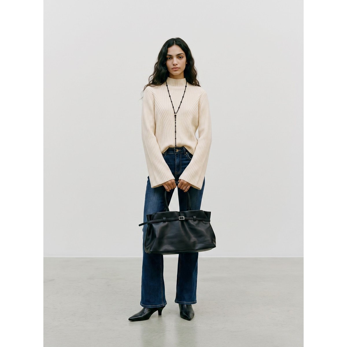 Pull En Maille whitecap gray, VERO MODA