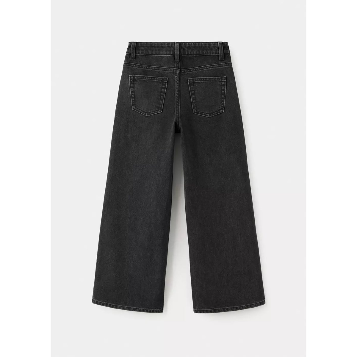 Jean wide leg brillants black denim, MANGO KIDS