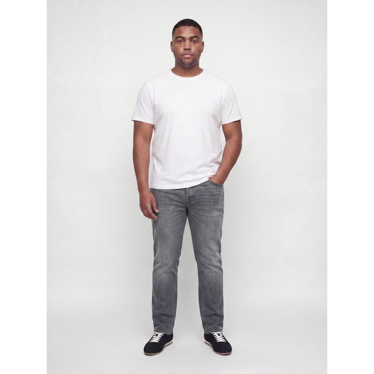 Jean Coupe Tapered grey denim, JACK & JONES