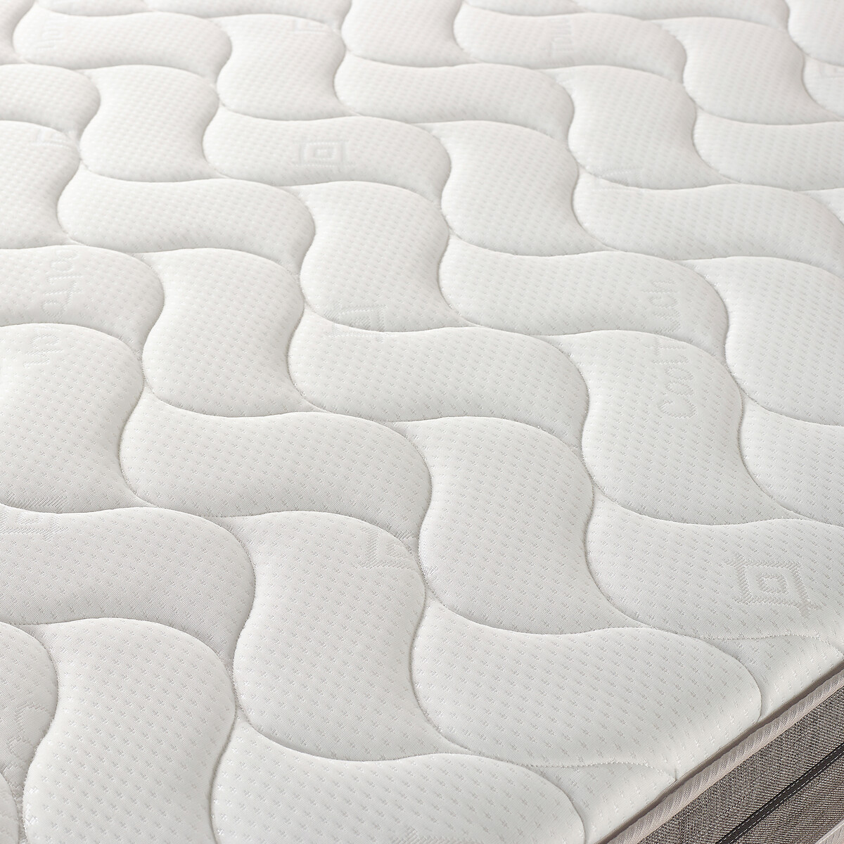 Grant Linen Divan Bed with 2 Drawers and Pocket+ Memory Mattress Set silver-coloured, ASPIRE