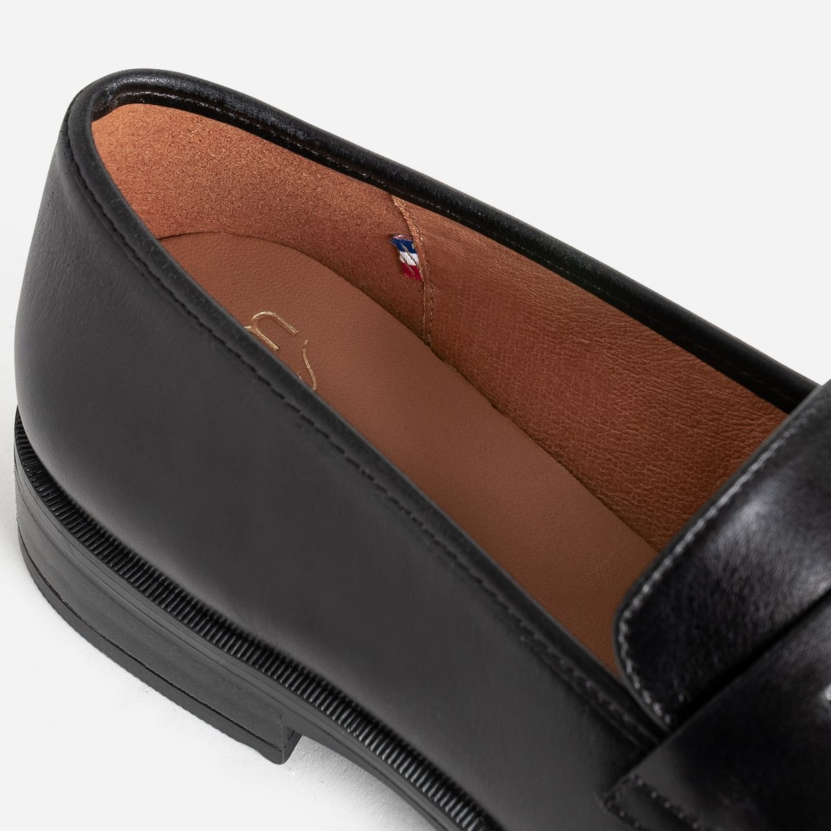 Mocassin en cuir HABUGA noir, ERAM