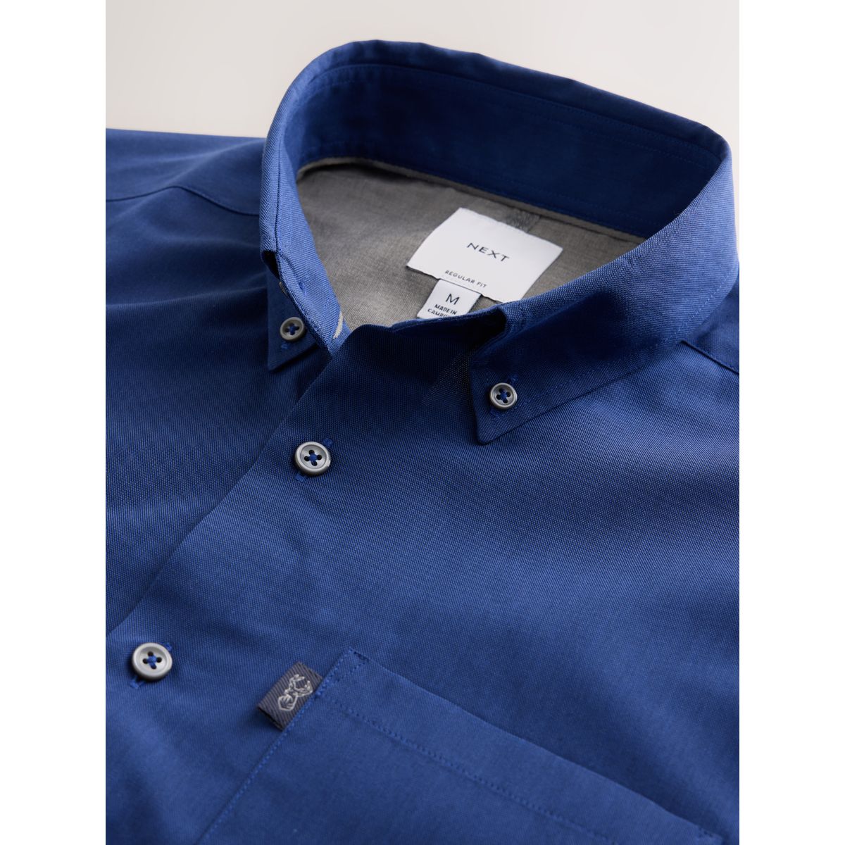 Chemise oxford entretien facile bleu foncé, NEXT