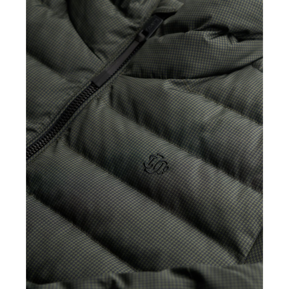 Veste Fuji Estate Matelassée Coupe Ajustée carreaux olive/marine, SUPERDRY