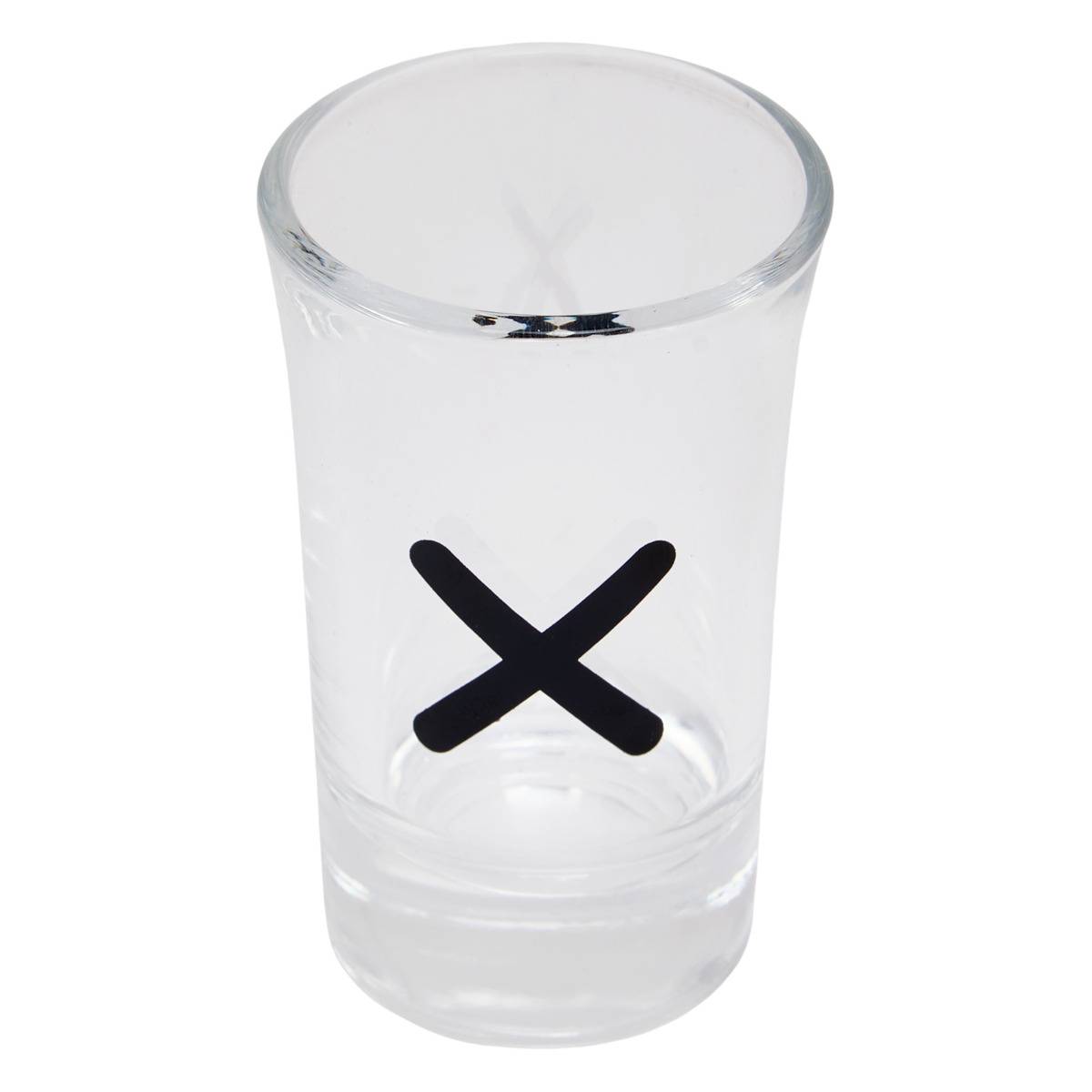 Jeu de morpion 10 pièces en verre JULES transparent, ATMOSPHERA