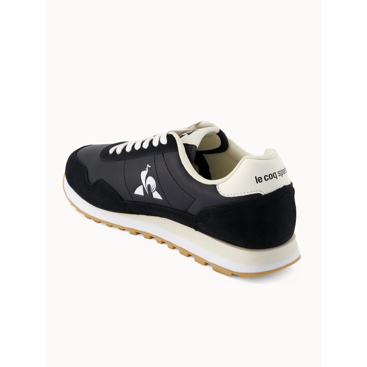 Sneakers rétro-running avec détail suede Astra black, LE COQ SPORTIF