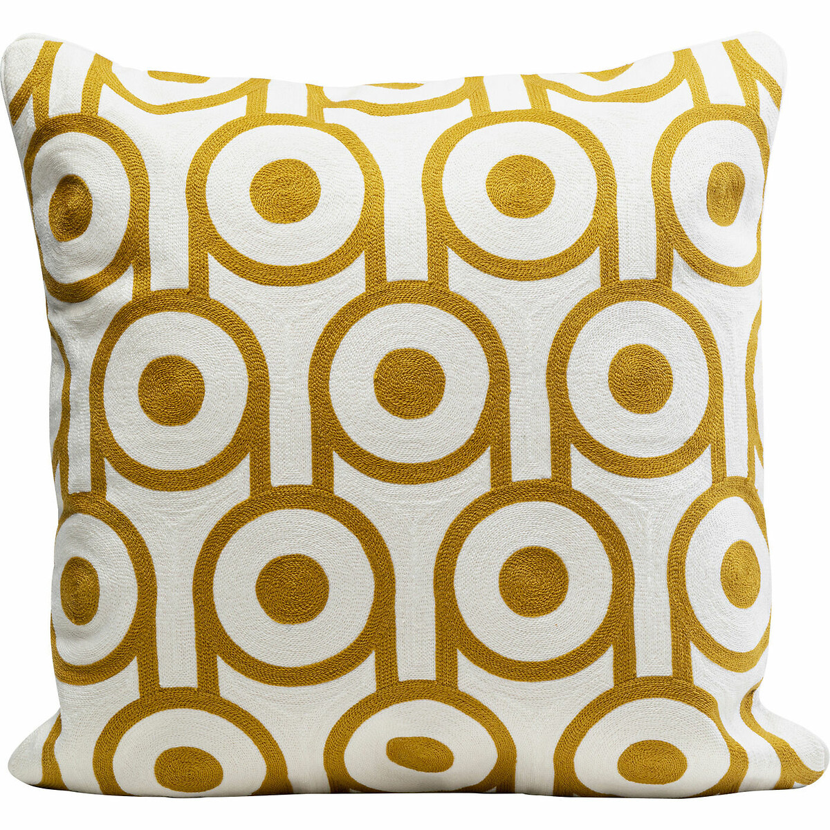 Coussin Catena Circle 50x50cm jaune, KARE DESIGN