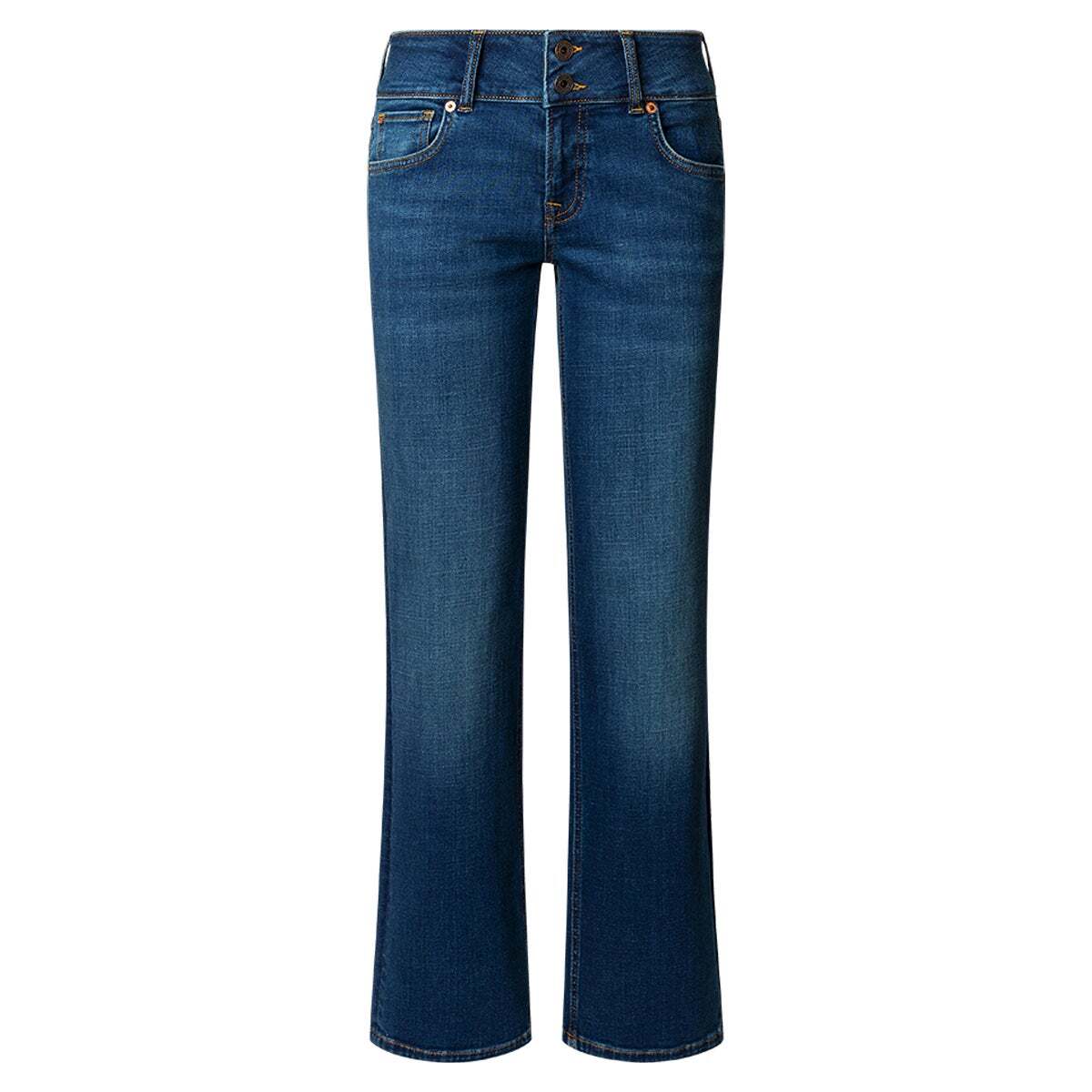 Jean Coupe Regular, Taille Basse - Venus faded pepe blue powerflex, PEPE JEANS