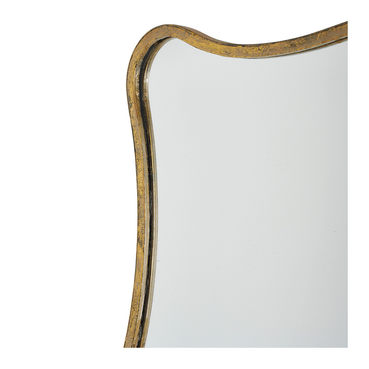 Miroir en fer doré, BLANC D’IVOIRE