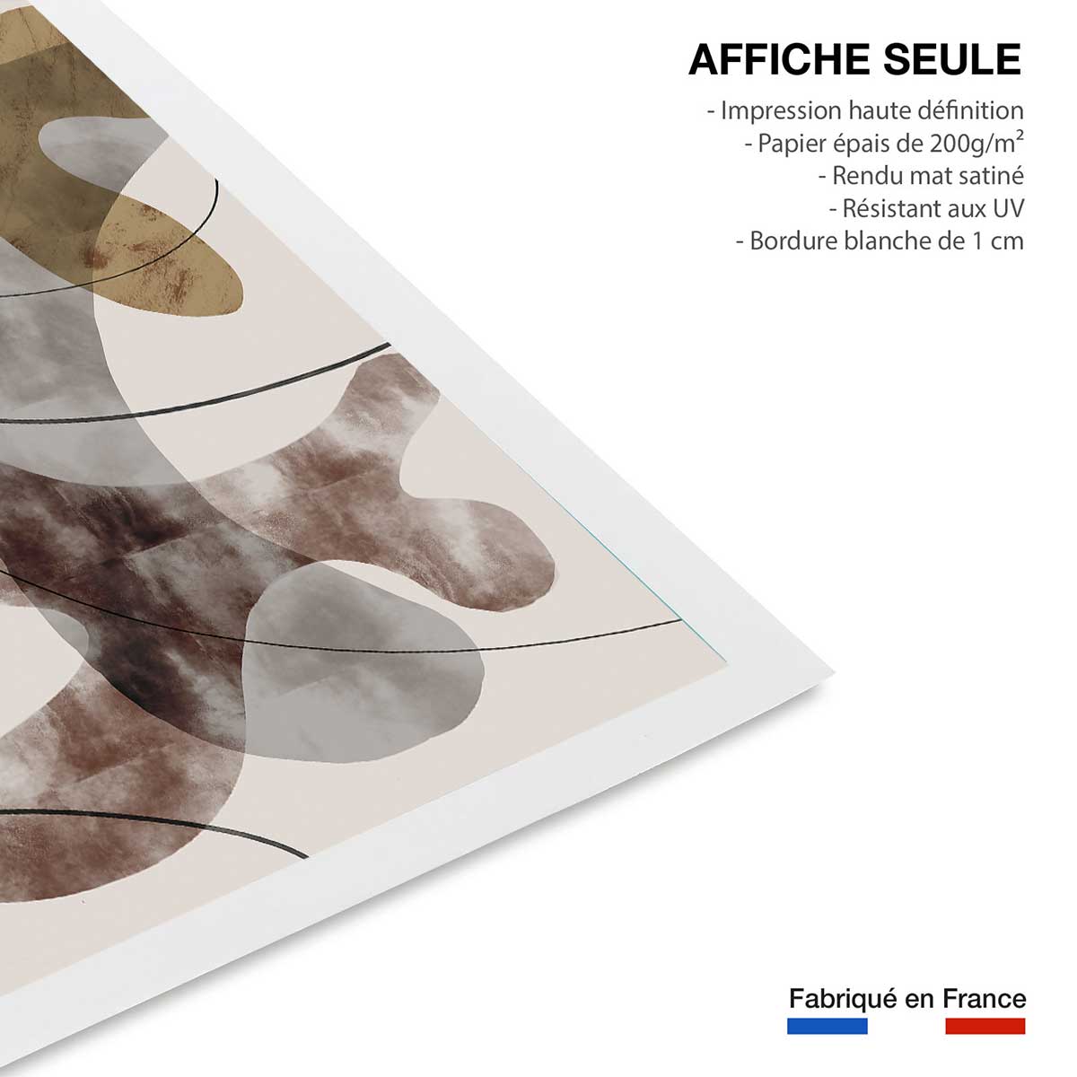 Affiche Organisme abstrait N°1 affiche seule, HEXOA