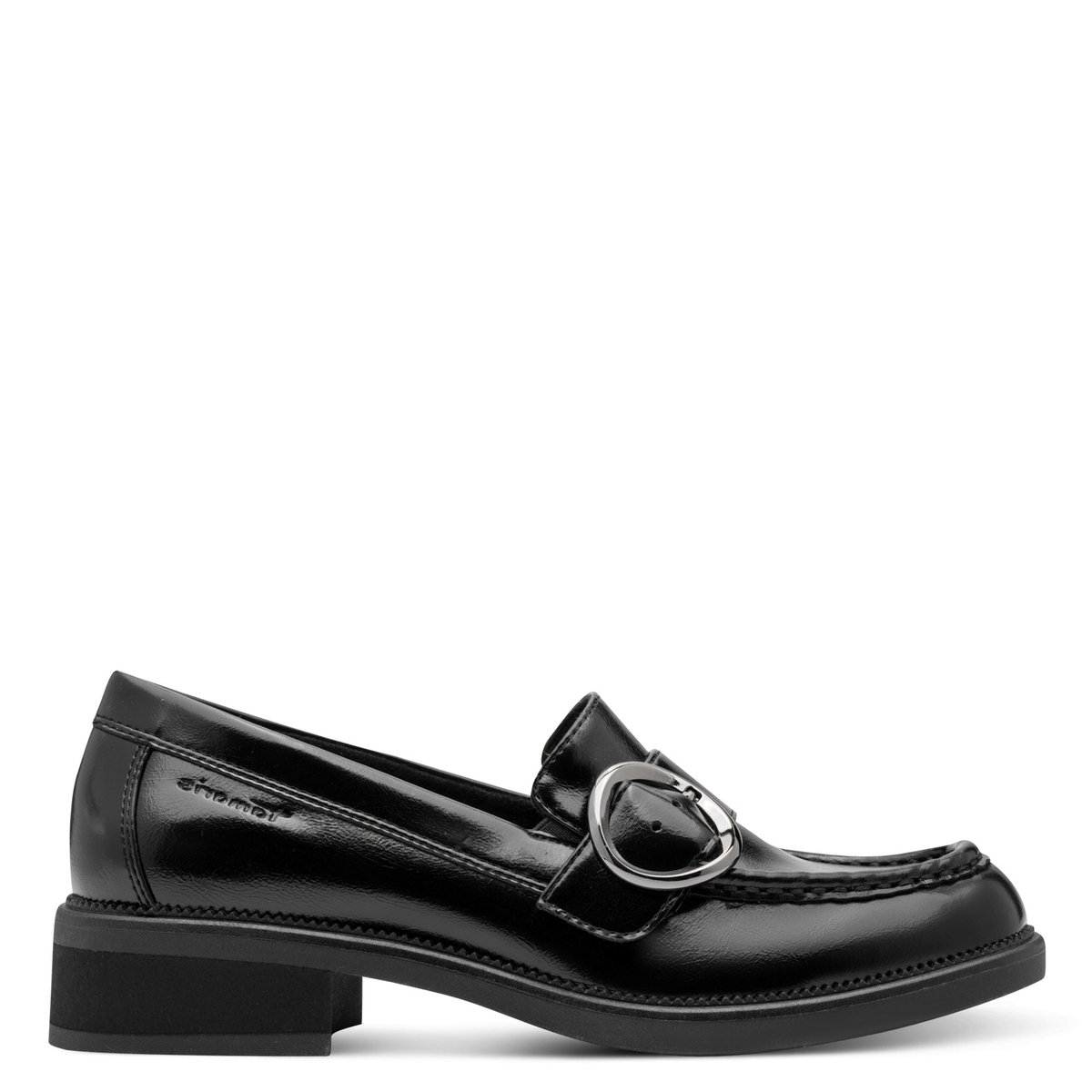 Slipper comfort weite noir laque, TAMARIS