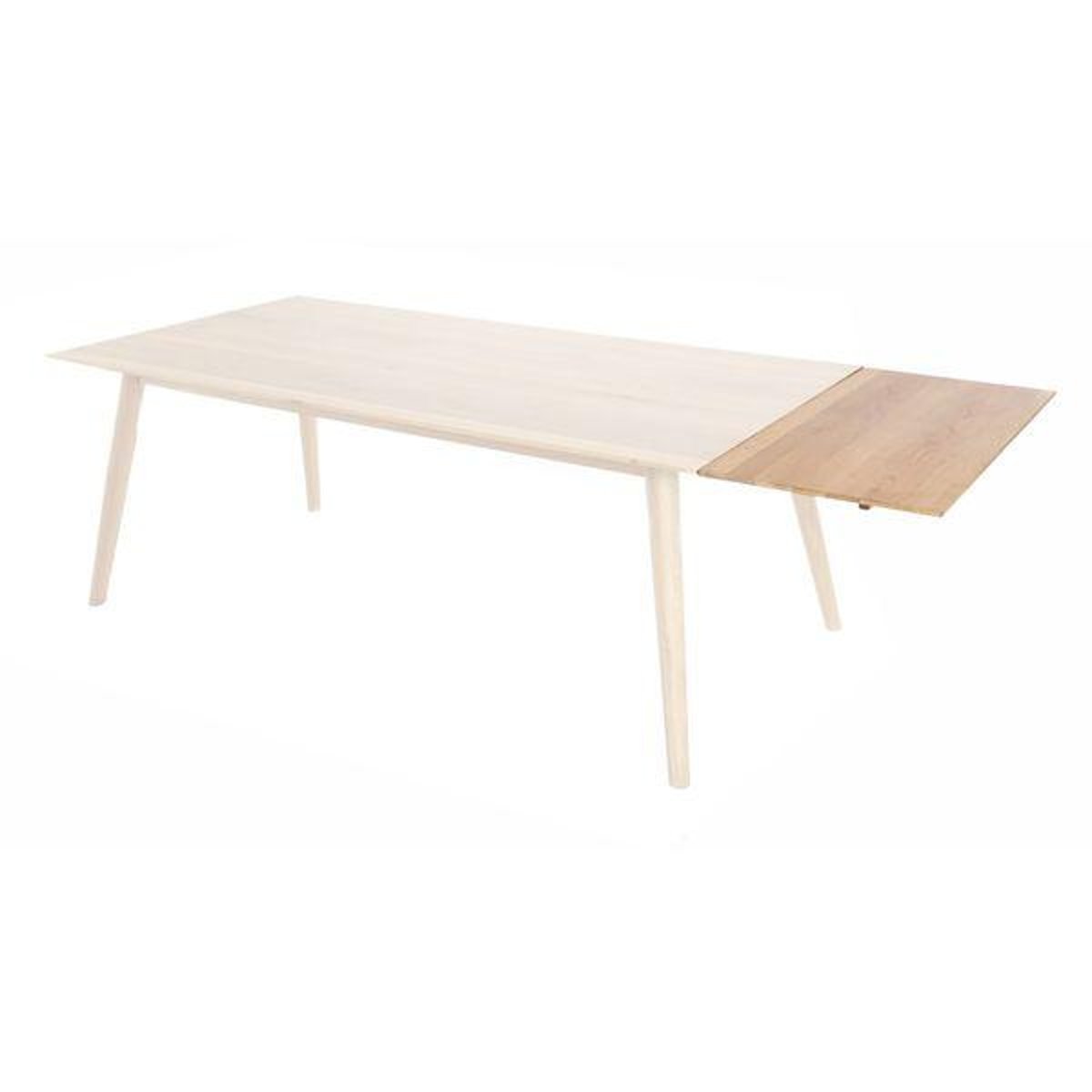 Allonge 50 cm pour table repas naturel clair, ZAGO