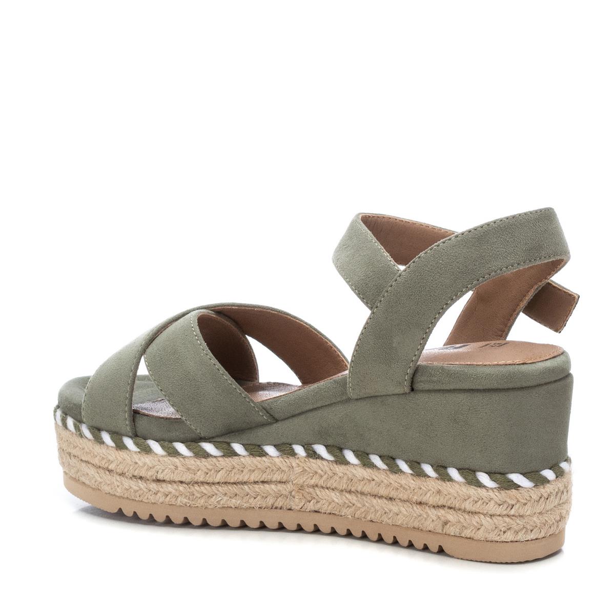 Sandales avec cale de 7 cm kaki, REFRESH