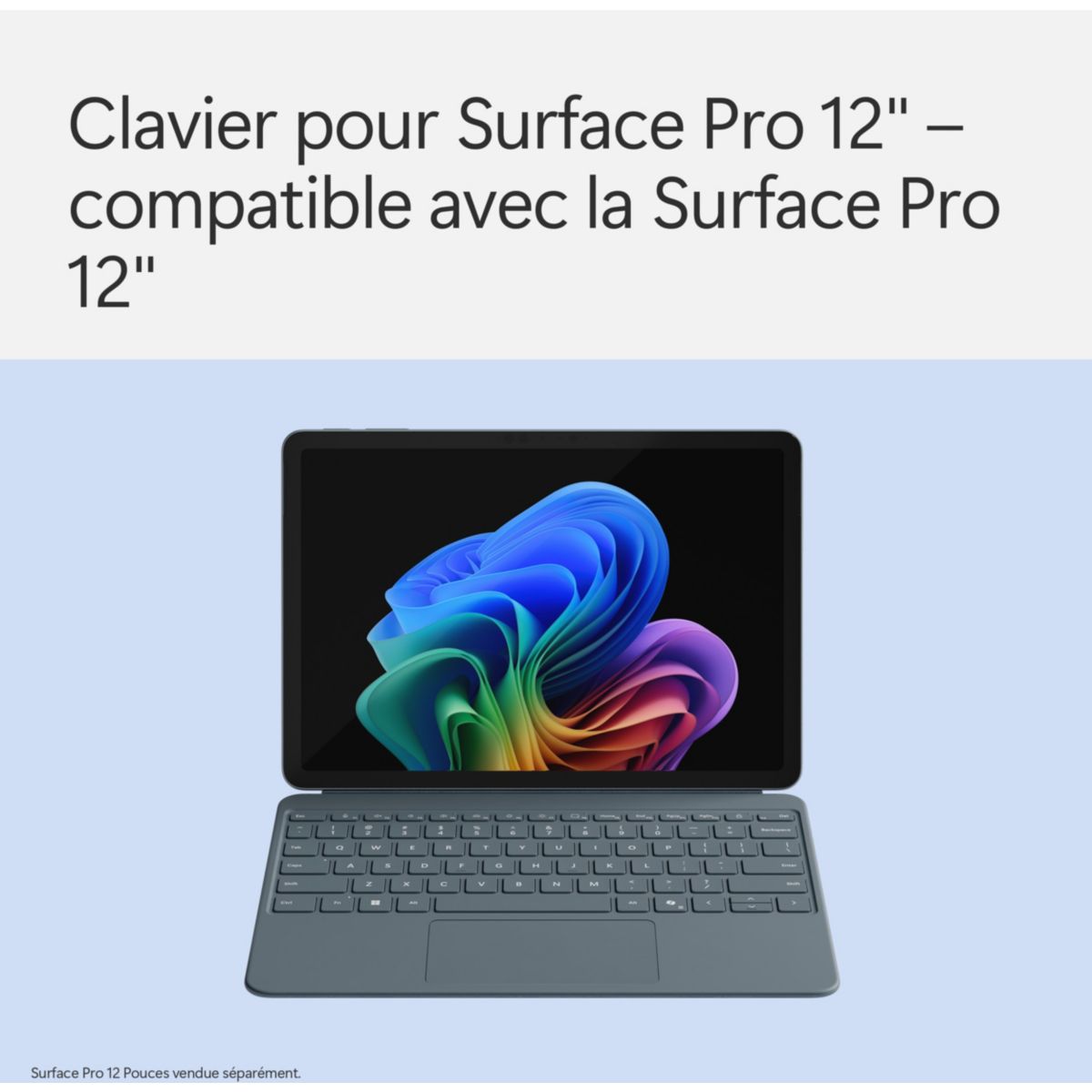 Clavier Surface Pro 12'' Océan couleur unique, MICROSOFT
