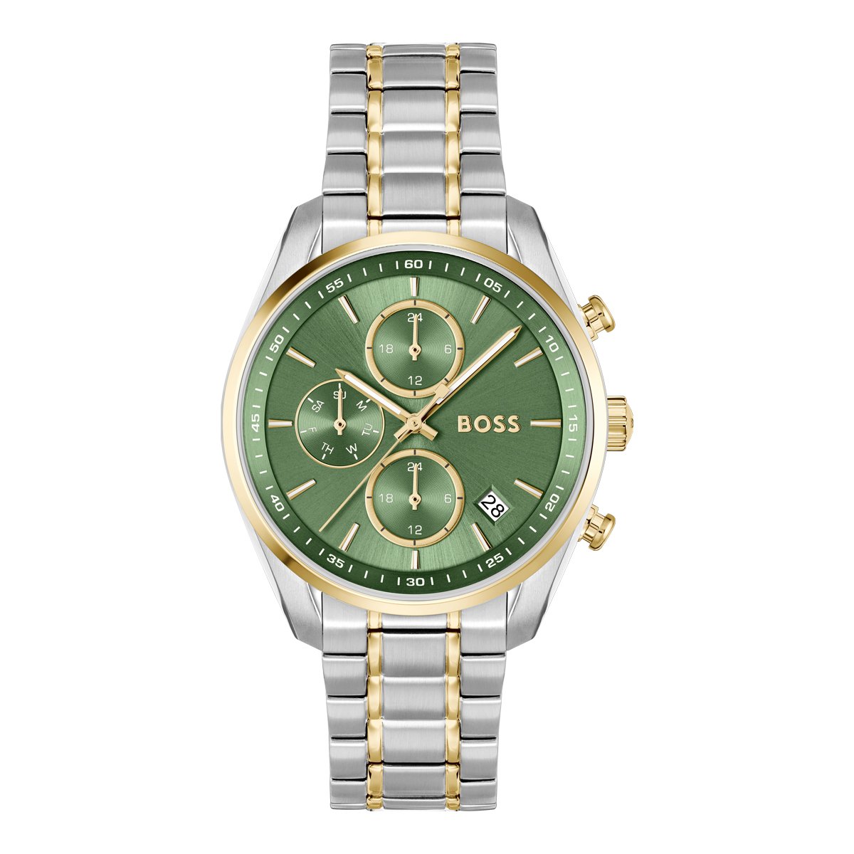 Montre Analogique GRAND TOUR argenté vert argenté, BOSS