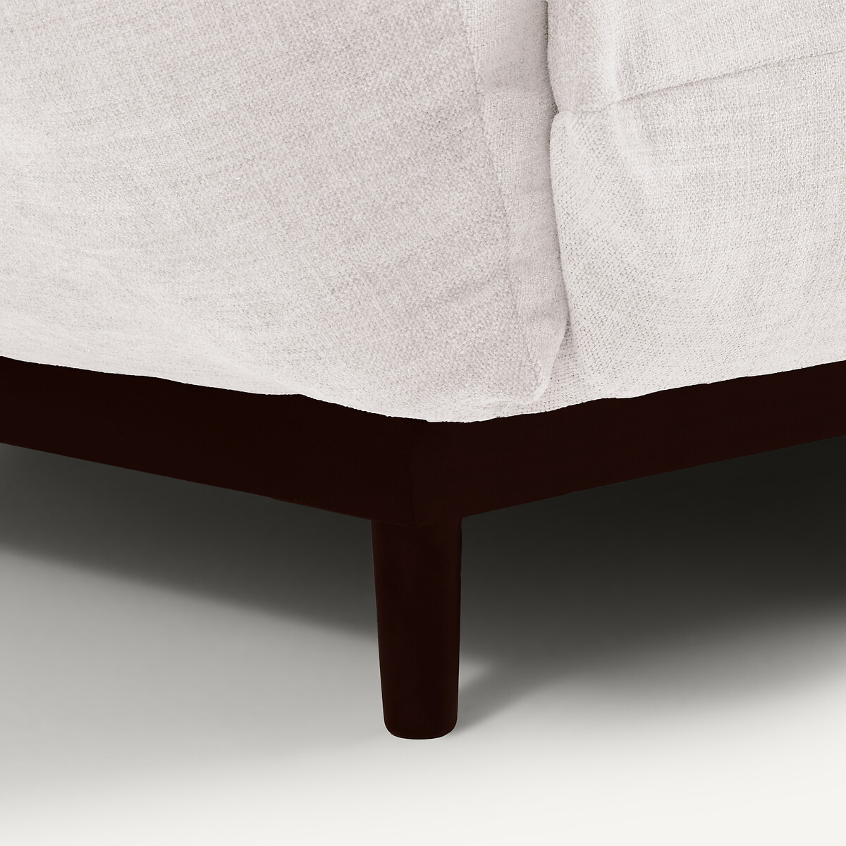 Compacte 3-zitsbank in polyester canvas, VITORIA krijt, AM.PM