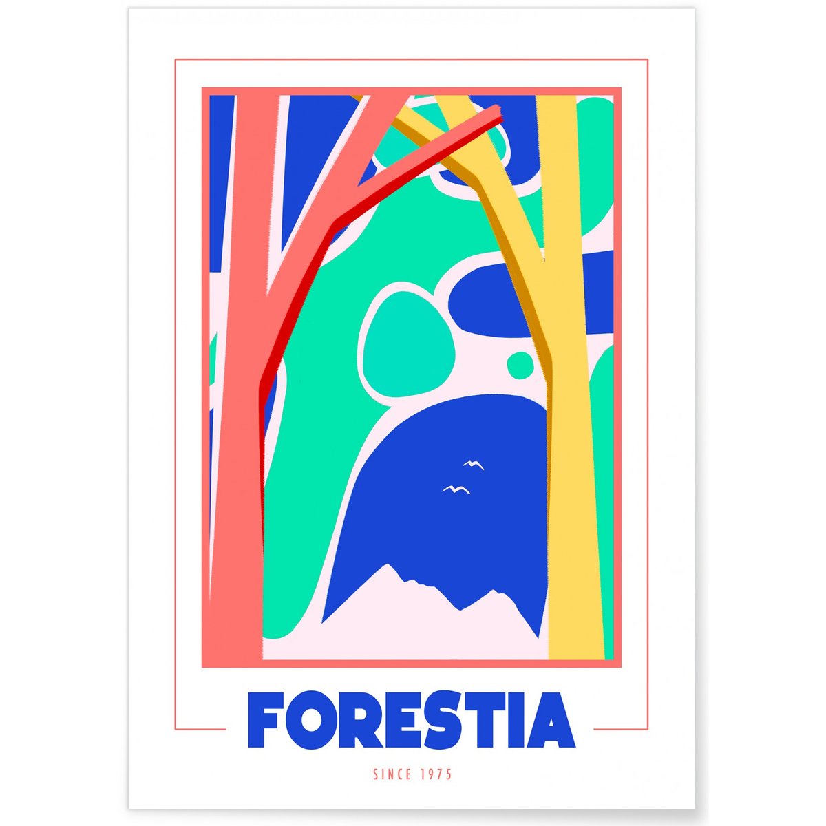 Affiche Forestia blanc, L'AFFICHERIE