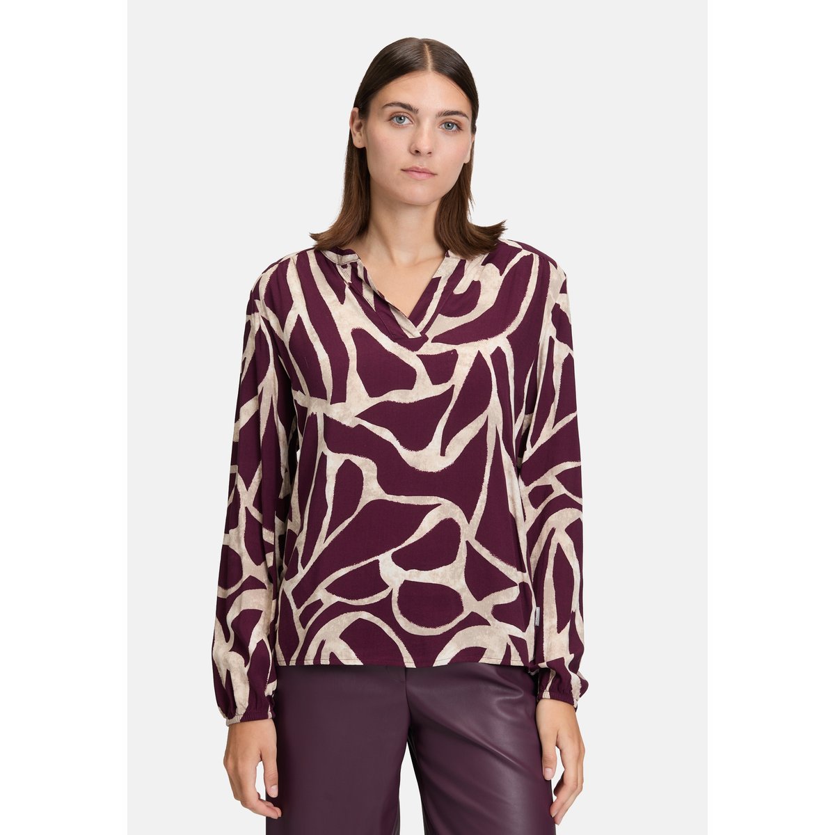 Tunique à imprimé dark red/nature, BETTY & CO