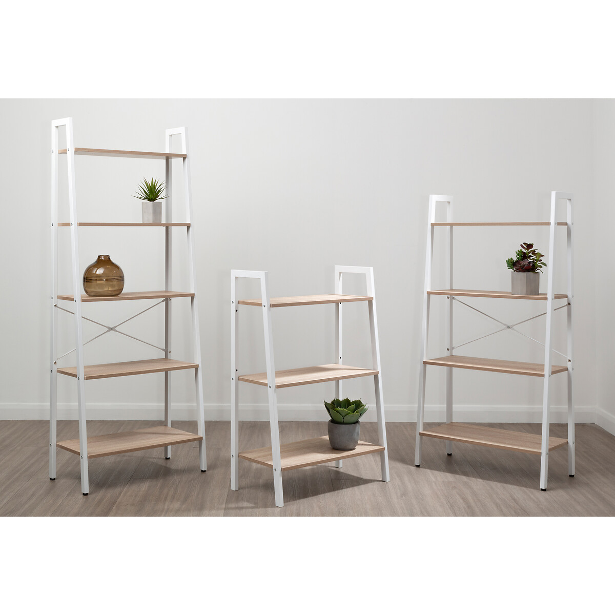 Harlan 3-Tier Ladder Shelf natural, SO'HOME