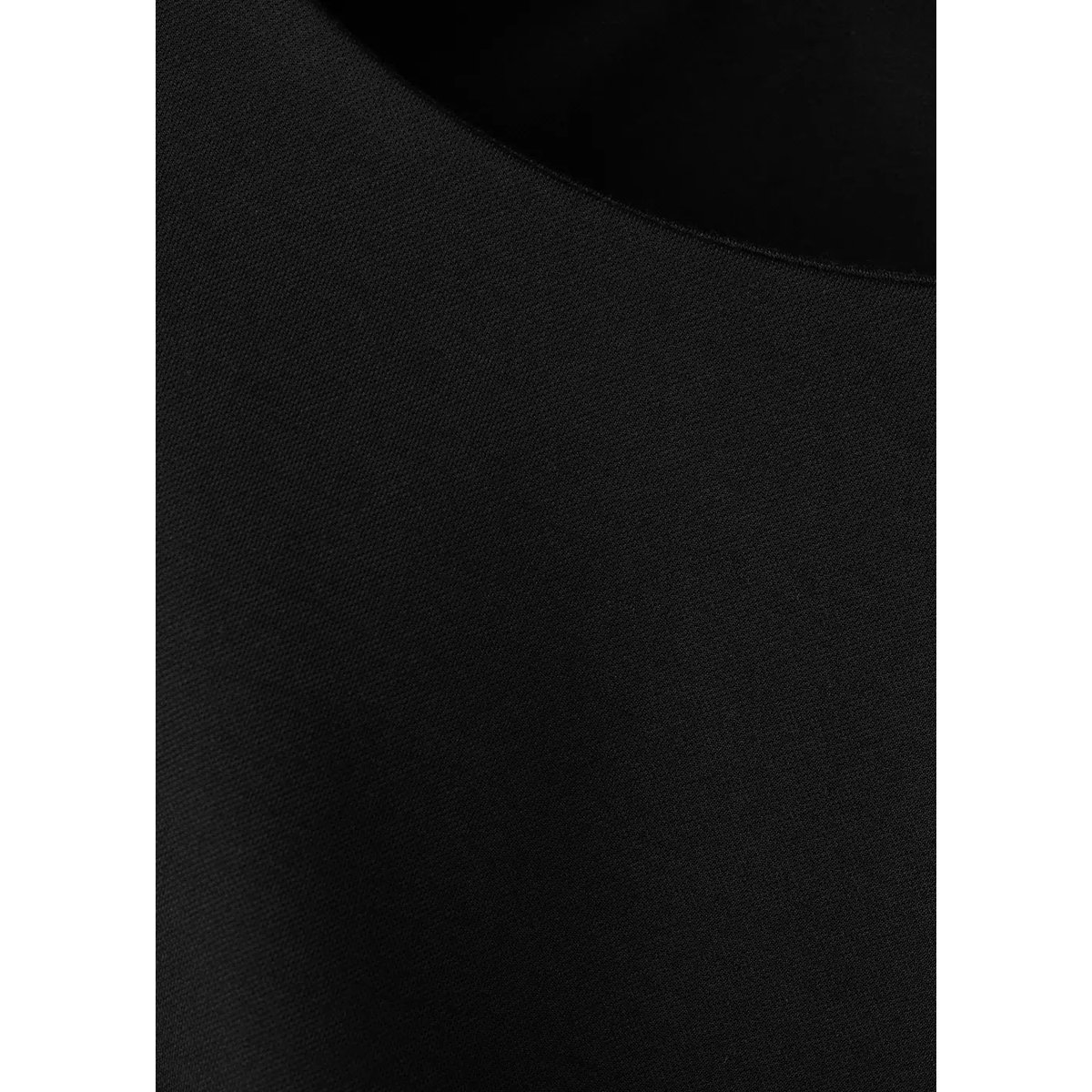 T-shirt détails froncés noir, MANGO
