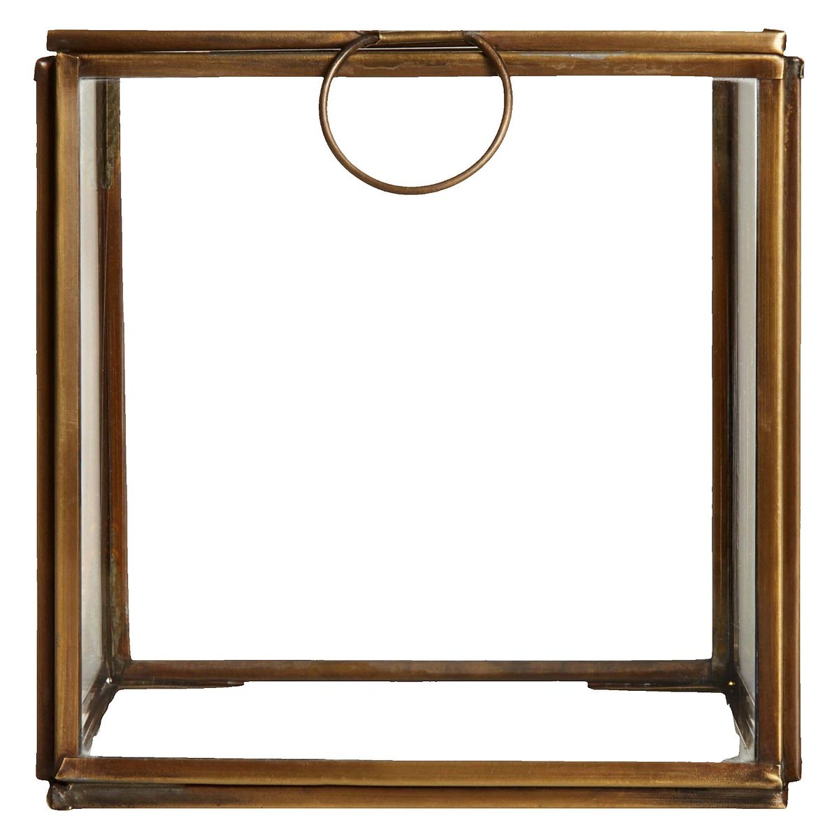 Boîte verre ELISABETH doré, HABITAT
