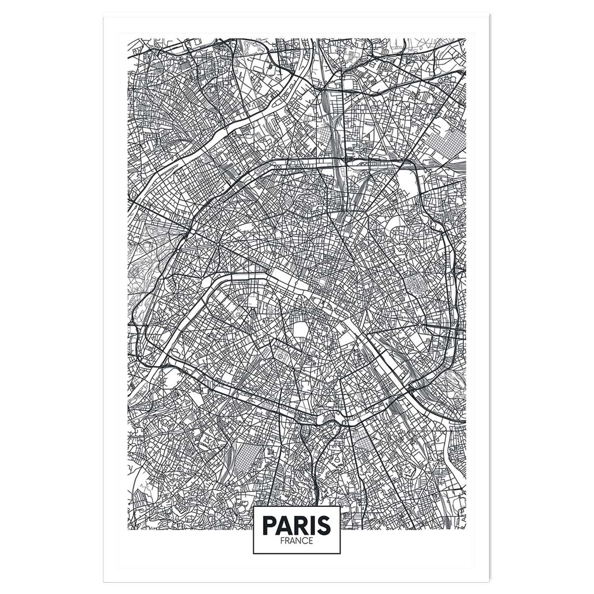 Affiche graphique paris france affiche seule, HEXOA