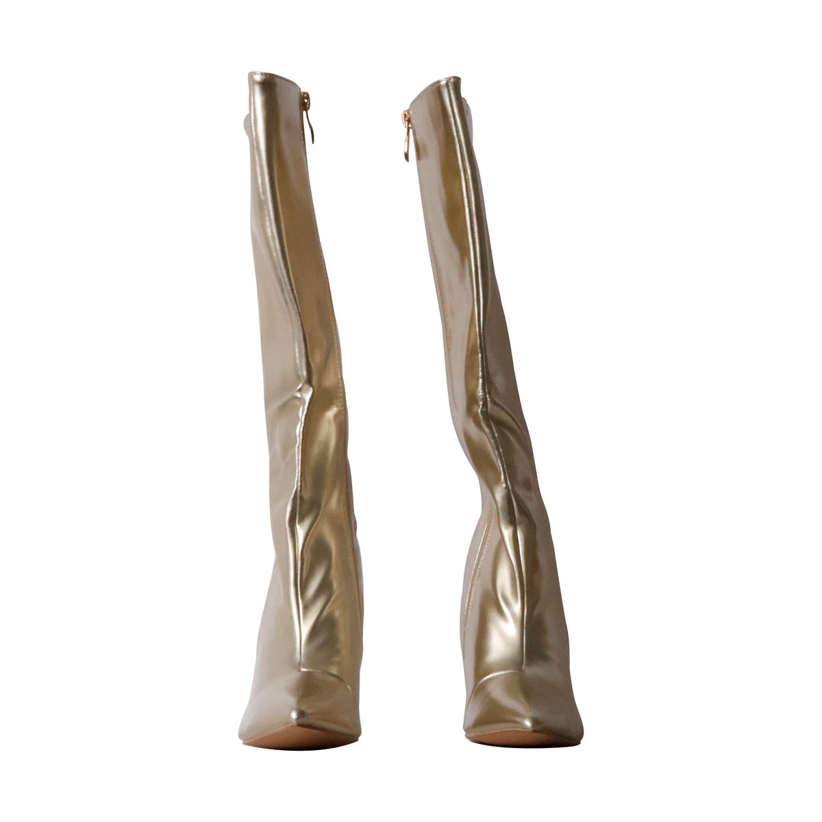 Bottes à Talon Zip or, ENZA NUCCI