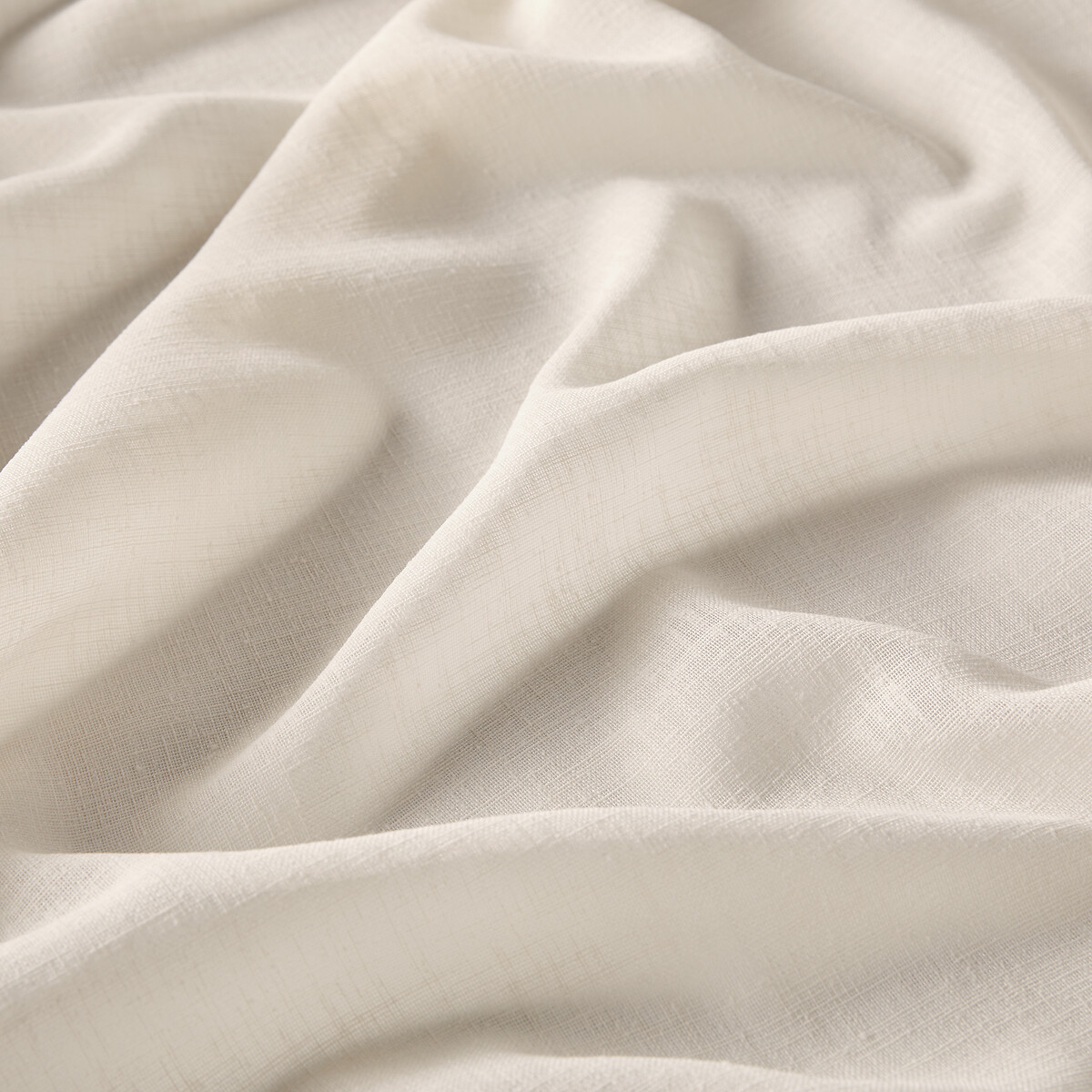 Nyong Radiator Voile Panel with Pencil Pleat and Wave ecru , LA REDOUTE INTERIEURS