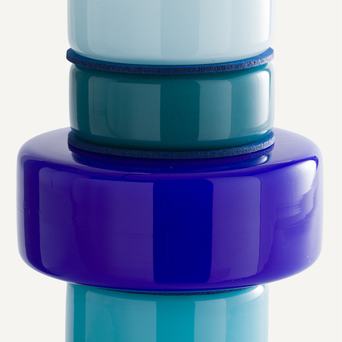 Vase 5 anneaux en verre soufflé, H32 cm, Maveo multicolore, AM.PM