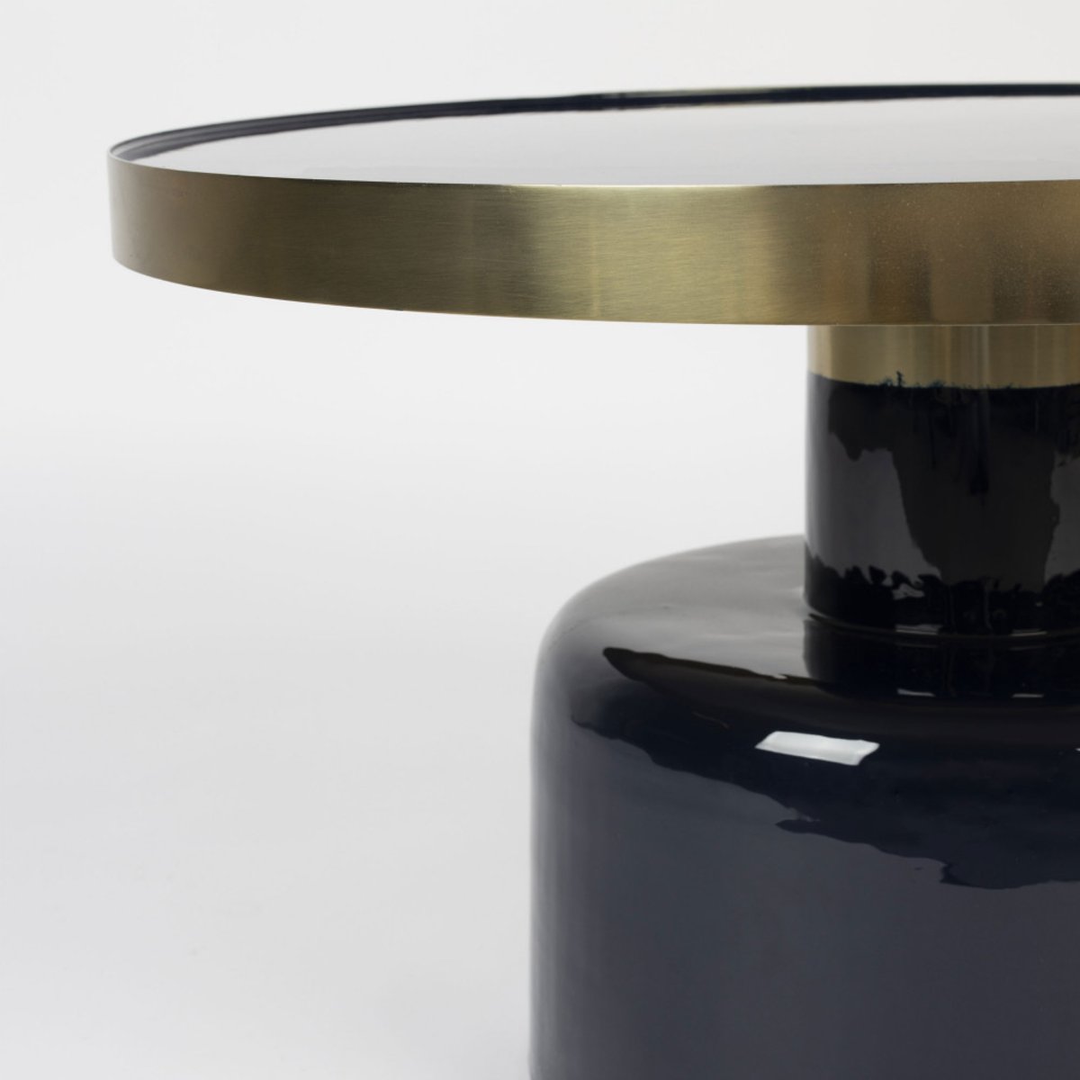 Table basse design en métal - GLAM bleu foncé, ZUIVER