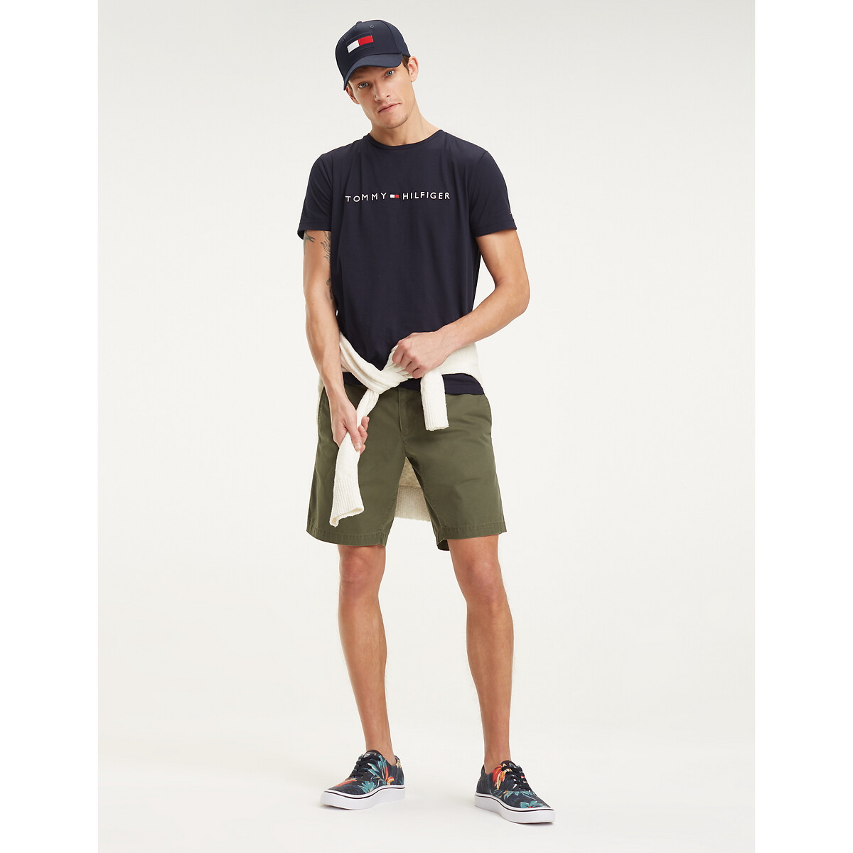 T-shirt Tommy Hilfiger Flag marinho, TOMMY HILFIGER