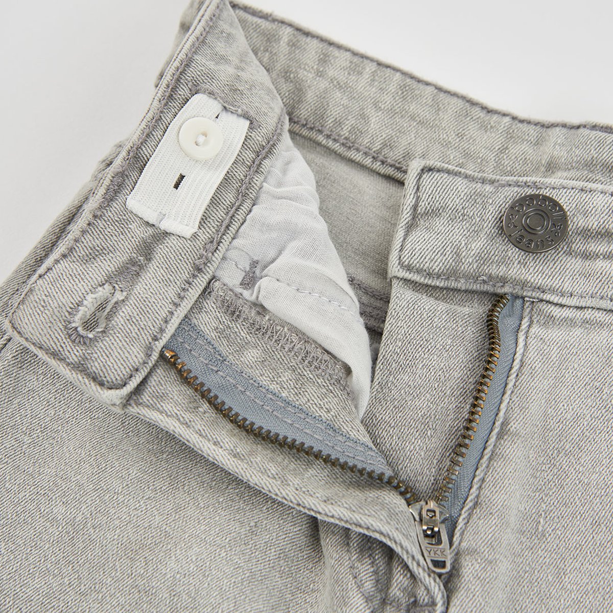 Pantalon fille wide leg gris, BOBOLI