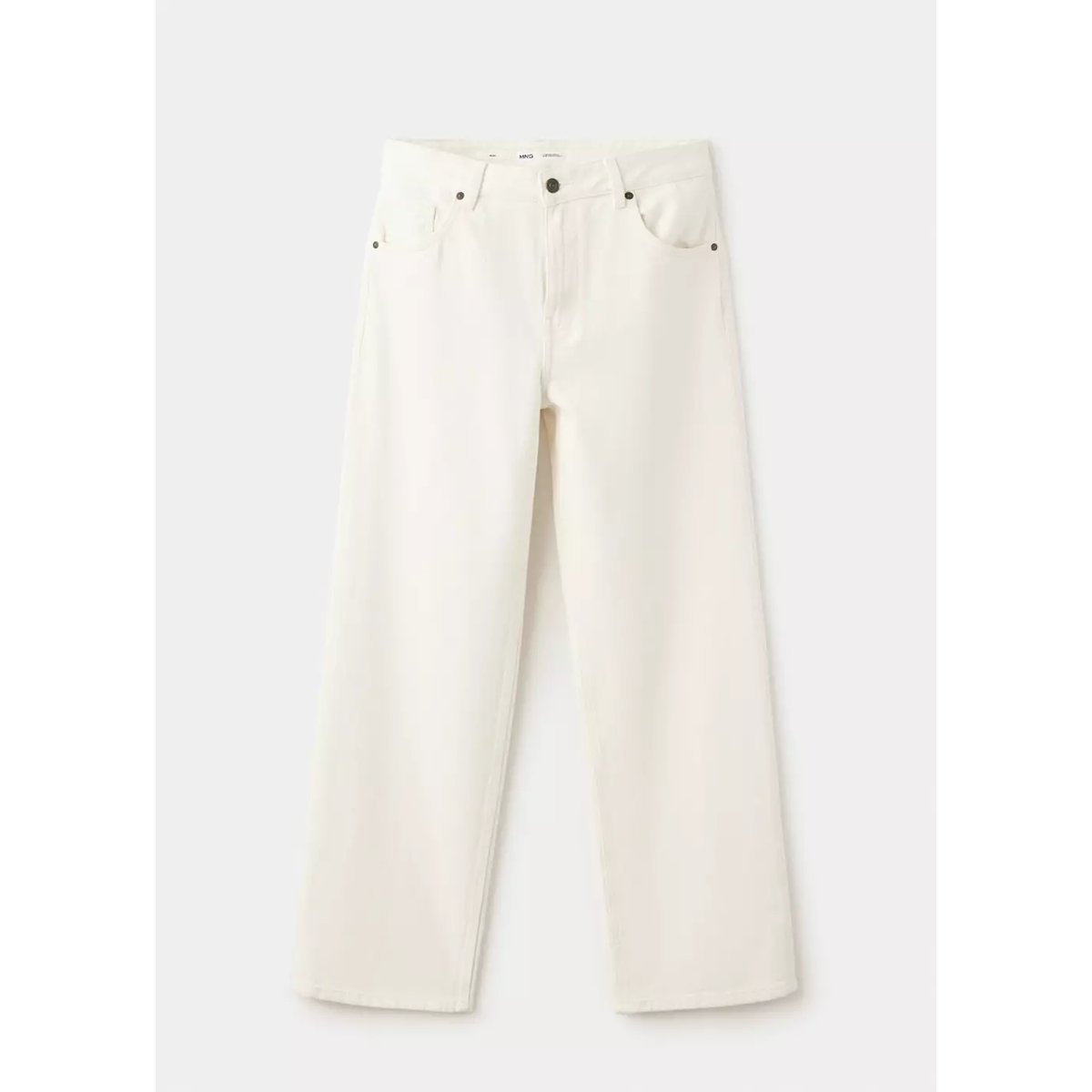 Jean Miami droit taille normale écru, MANGO