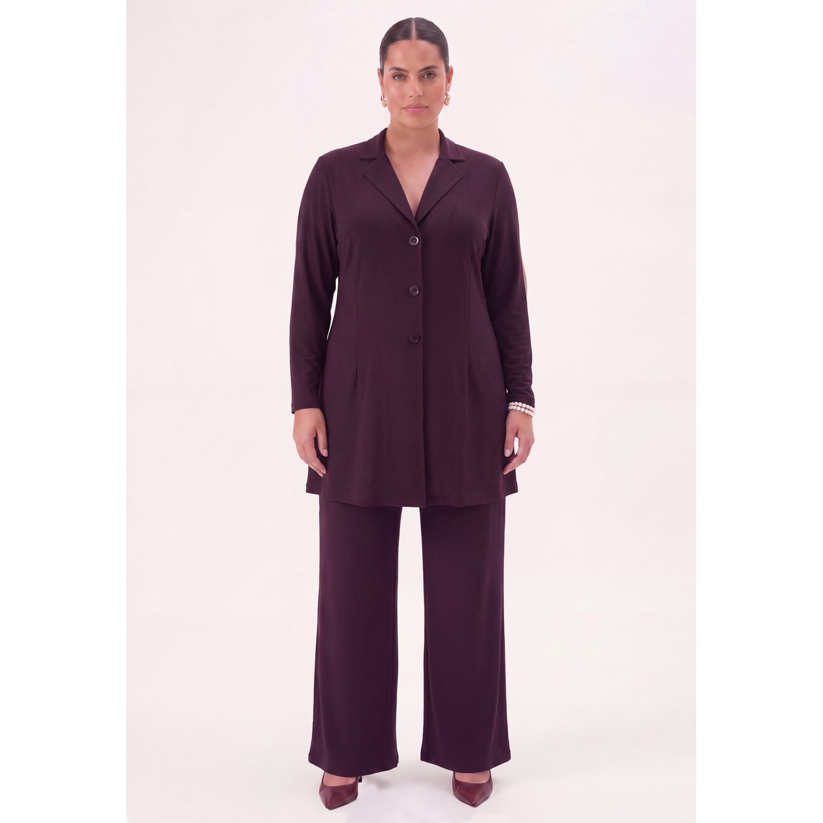 Veste /Blazer avec manches longues dark purple, YOEK