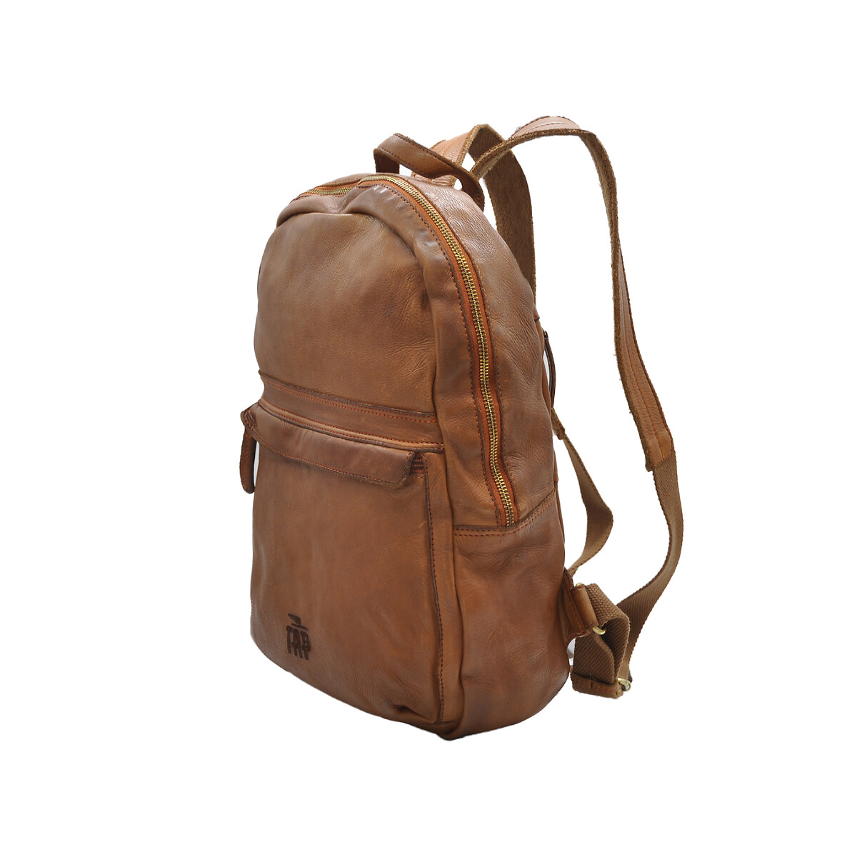 Mochila em pele, TAP castanho, TAP