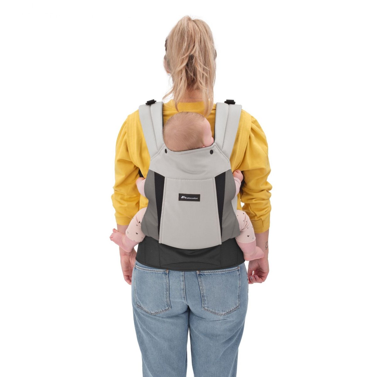 Porte bébé physiologique Physionest Gray Mist gris, BEBECONFORT