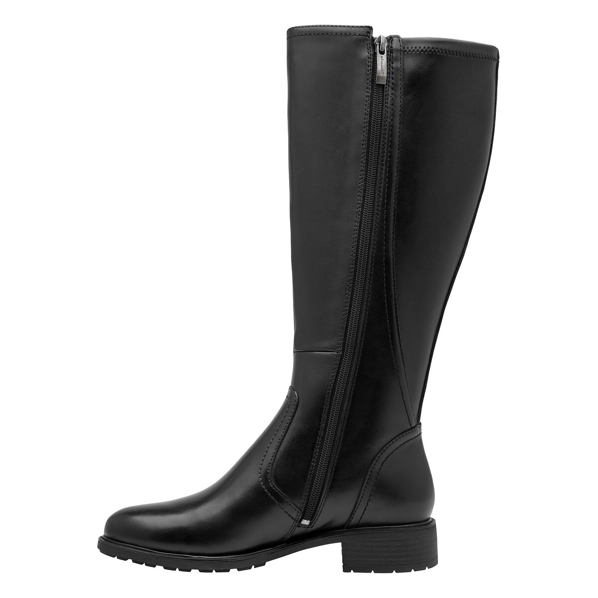 Botas rasas para panturrilhas largas preto , TAMARIS