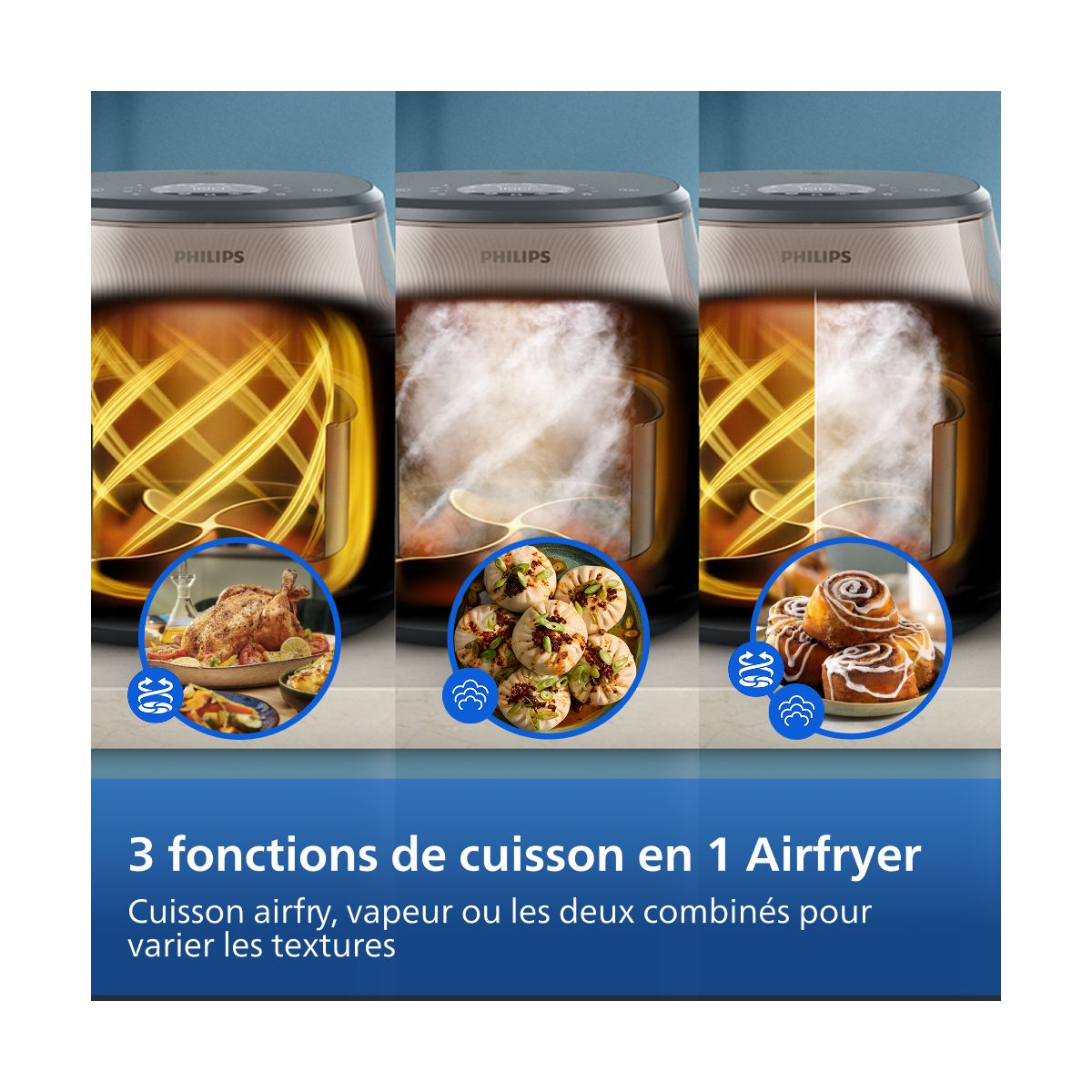Airfryer NA547/07 Airfryer vapeur Serie 5000 couleur unique, PHILIPS