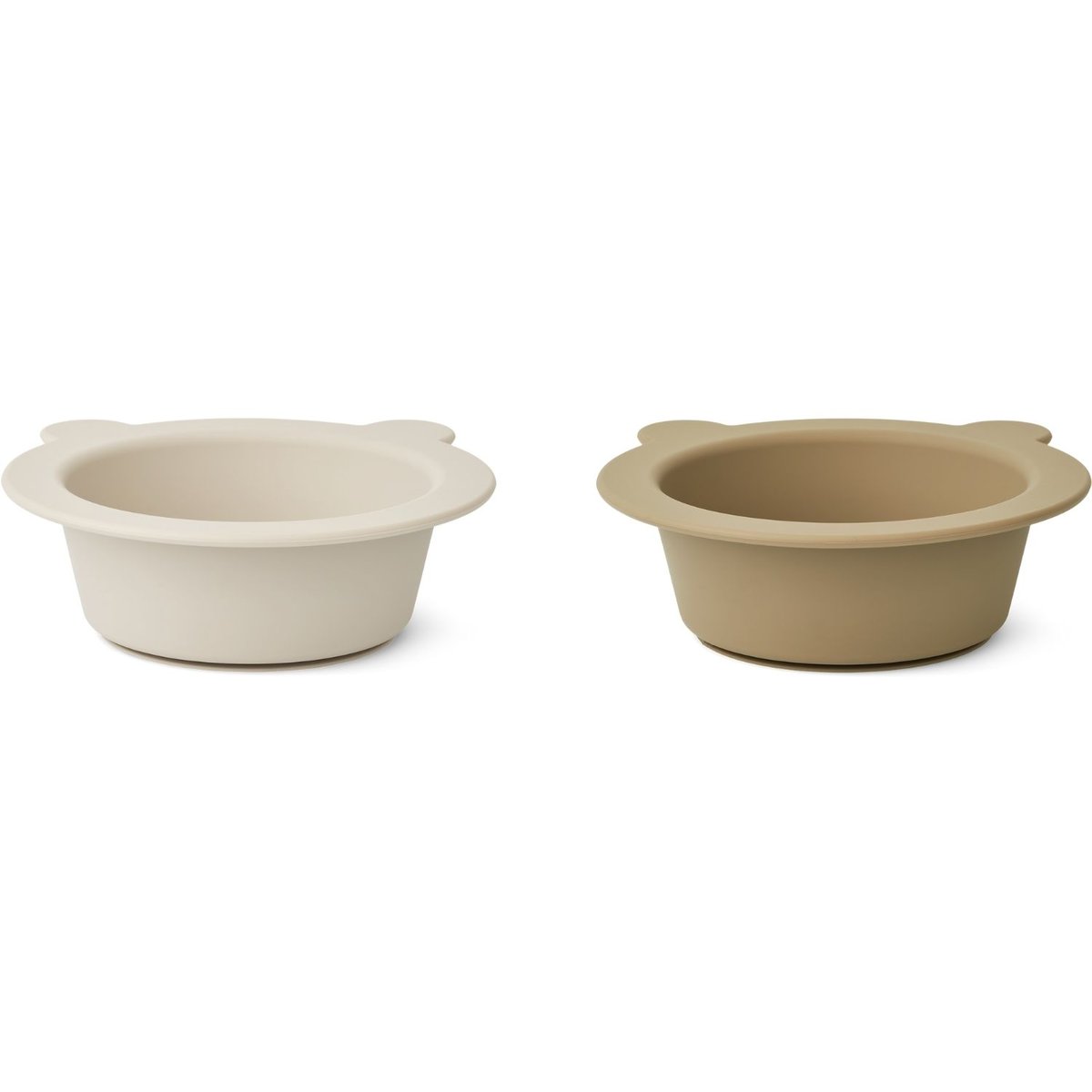 Lot de 2 bols à ventouse Peony ecru, beige, LIEWOOD