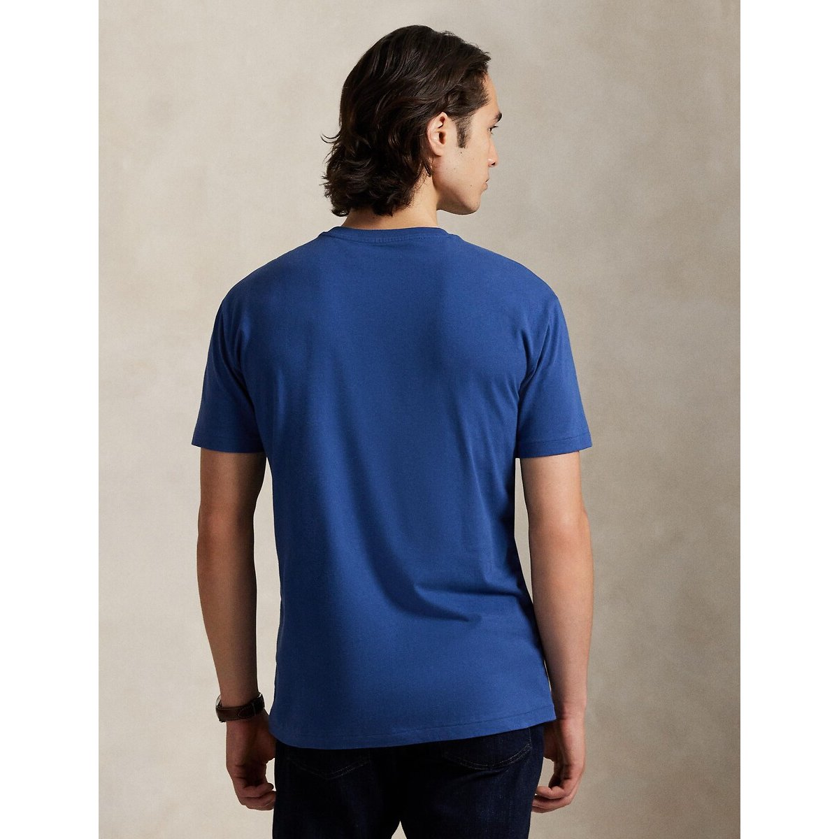 T-shirt Classic Fit à logo en jersey marine, POLO RALPH LAUREN