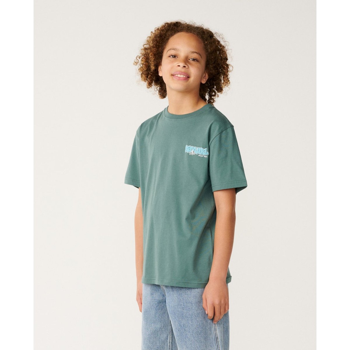 T-shirt enfant SURF SHACK muted green, RIP CURL