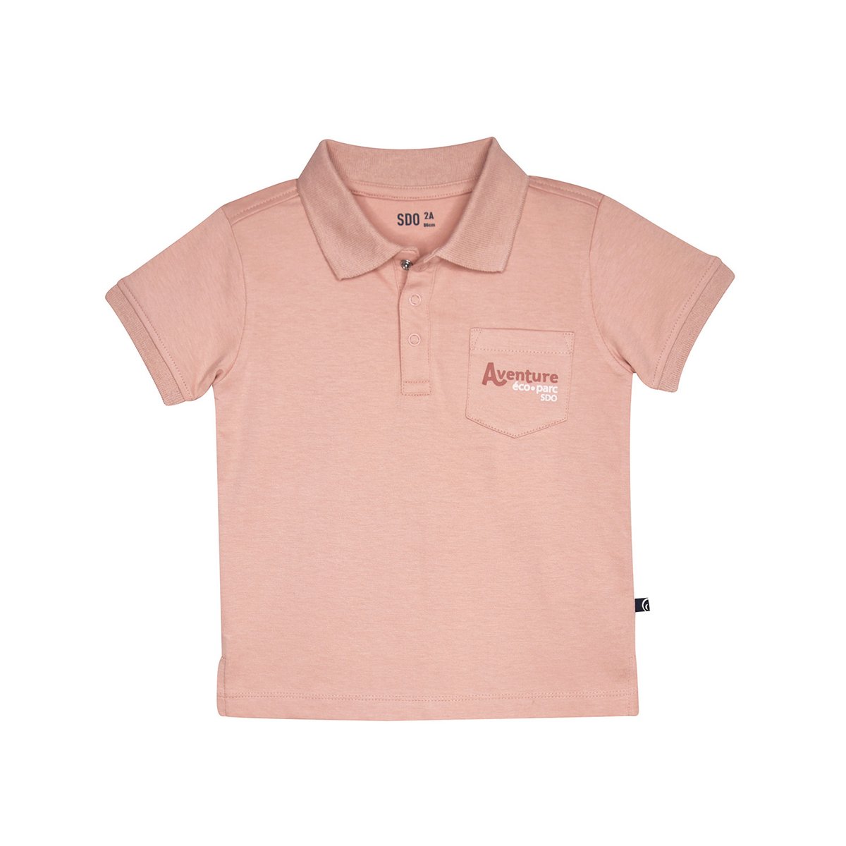 Polo rahim manches courtes rose, SUCRE D'ORGE
