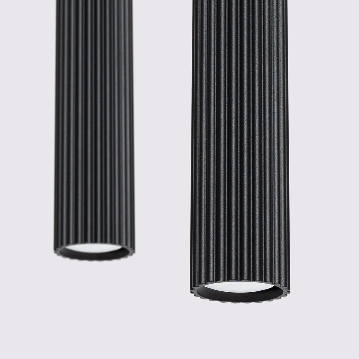 Suspension Aluminium Noir GU10 2 Karbon noir, EDEN