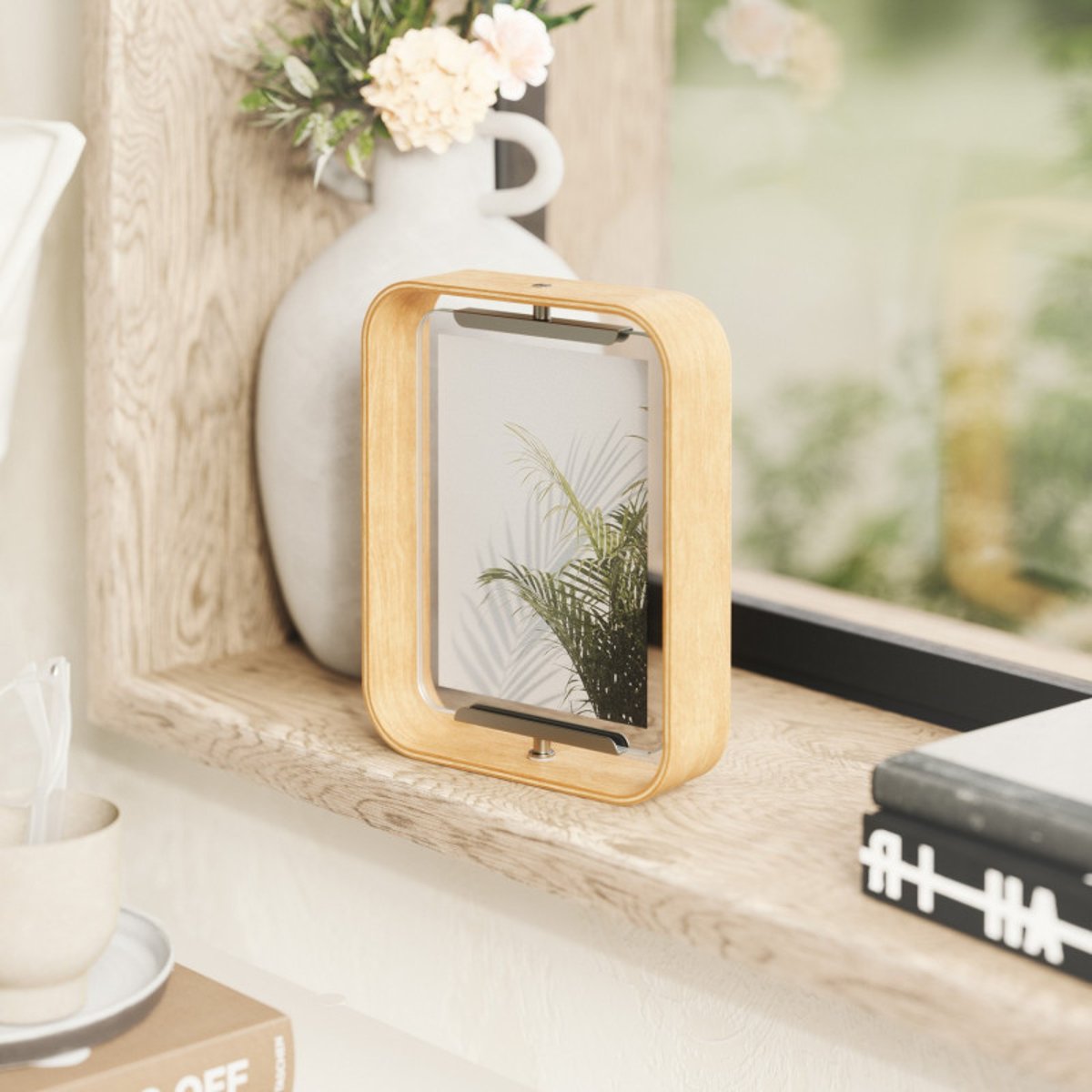 Cadre photo original design bois  BELLWOOD bois clair, UMBRA