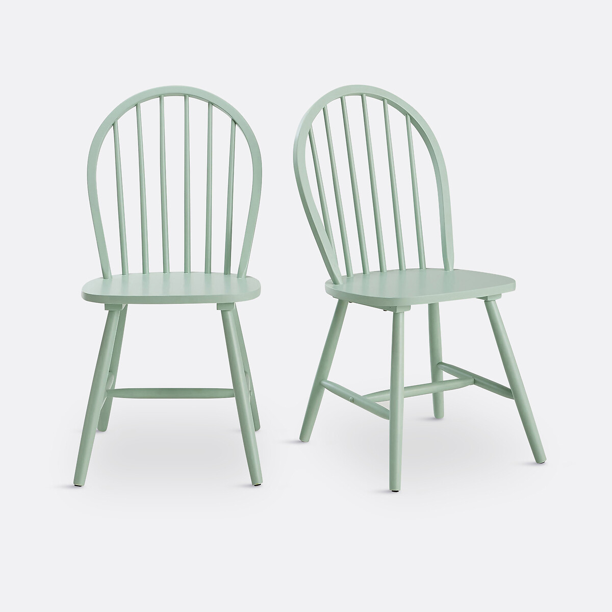 Confezione da 2 sedie con sbarre, WINDSOR verde acqua, LA REDOUTE INTERIEURS