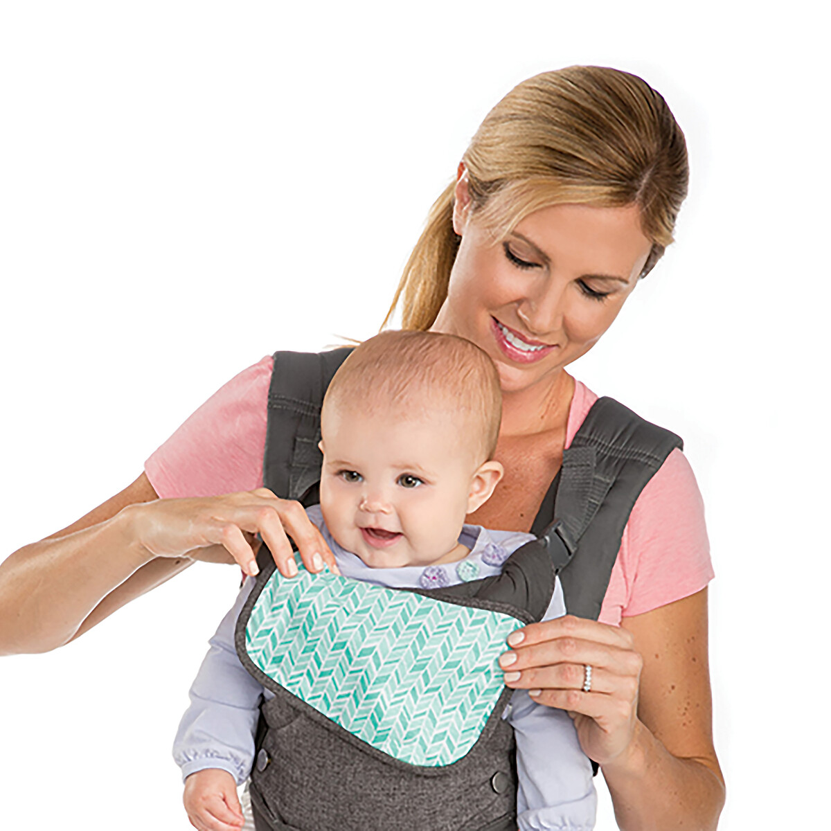 Porte bébé flip 4 en 1 gris/bleu, INFANTINO