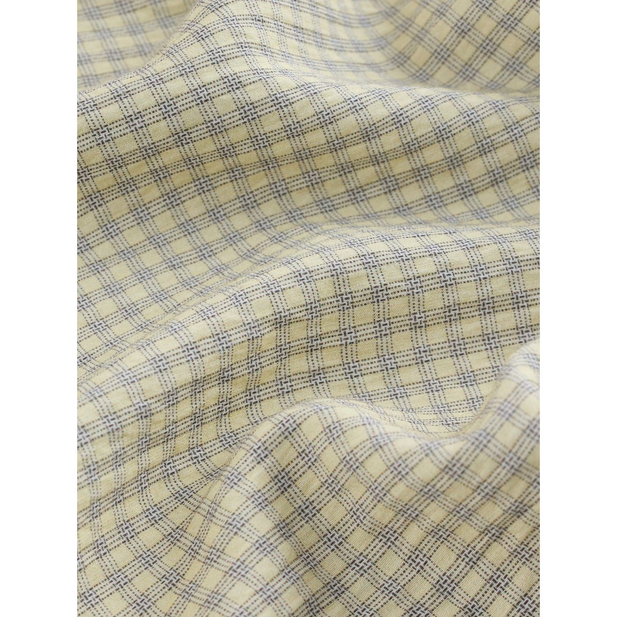 Chemise à carreaux en manches courtes micro écru, NEXT