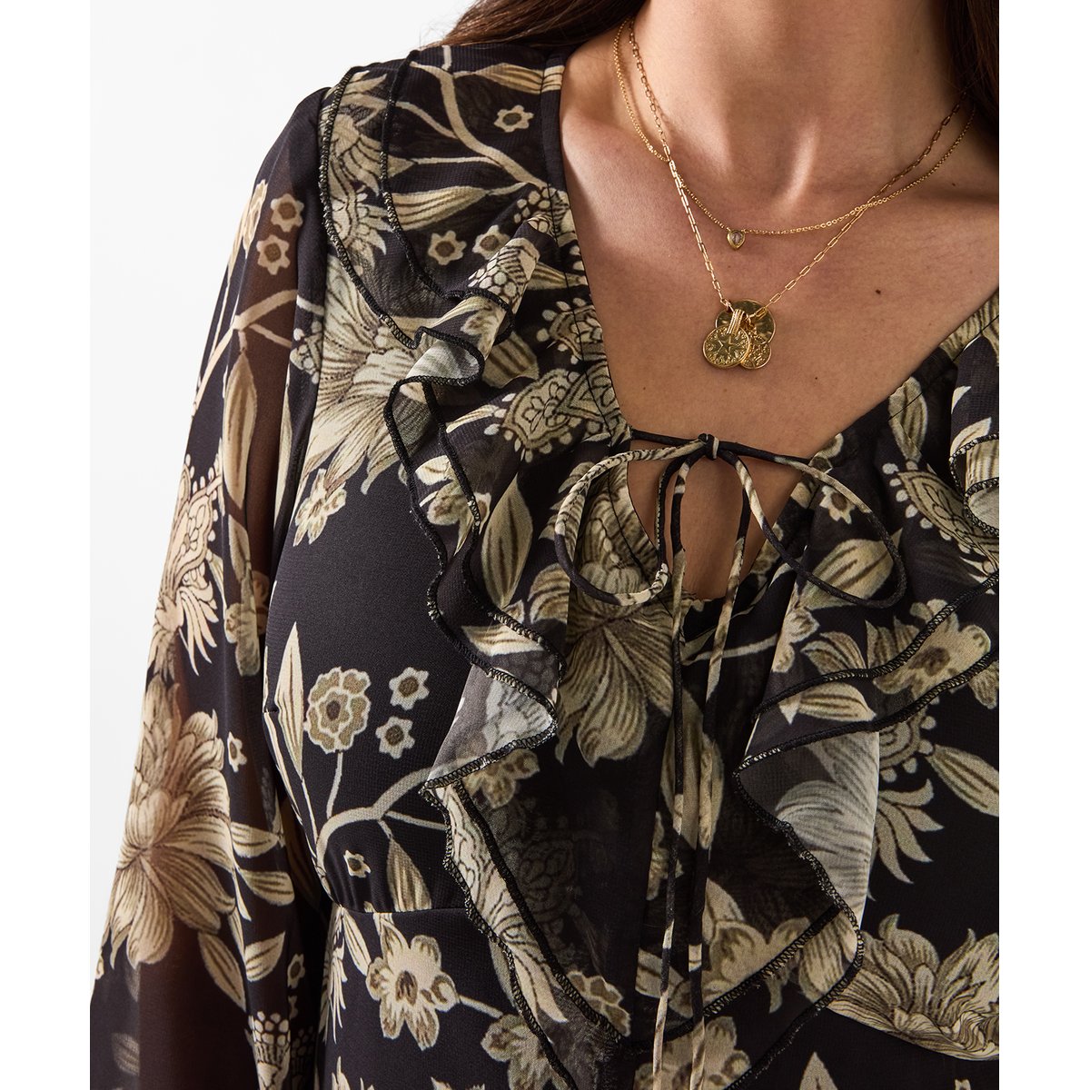 Robe Courte à Volant noir, JOE BROWNS