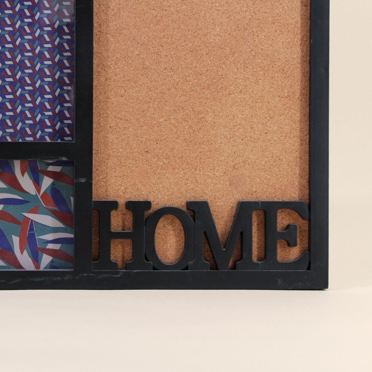 Cadre photo mémo 8 vues "home" 54x48cm noir, ORNAMI