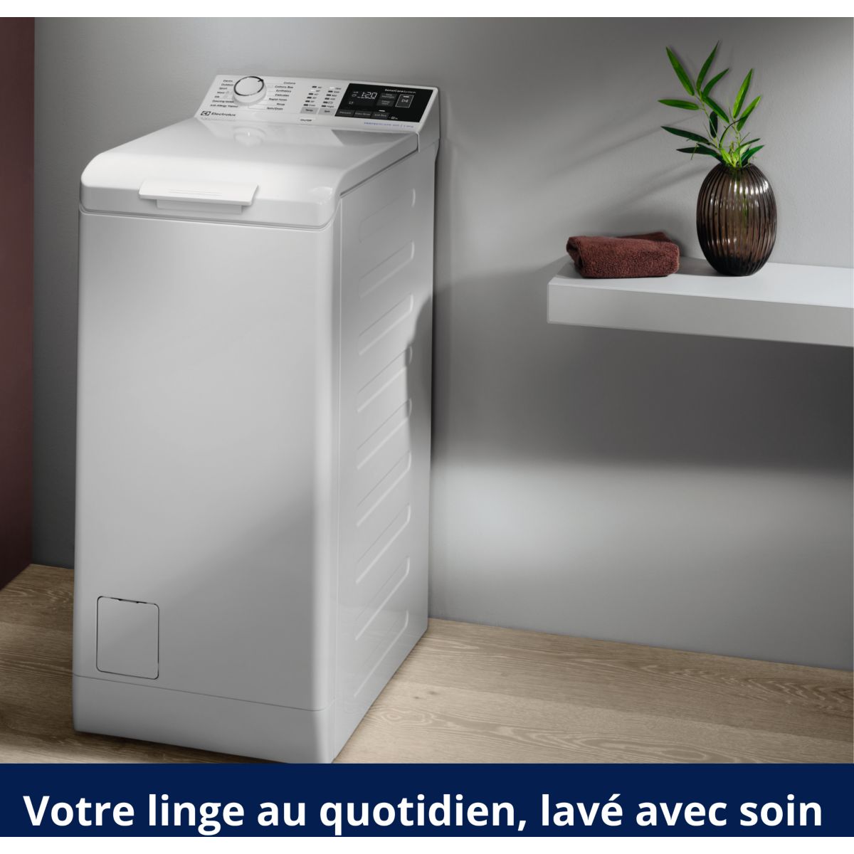 Lave linge top EW8T3653BA - 6 kg - 1451 tr/min - Classe A - Moteur induction couleur unique, ELECTROLUX